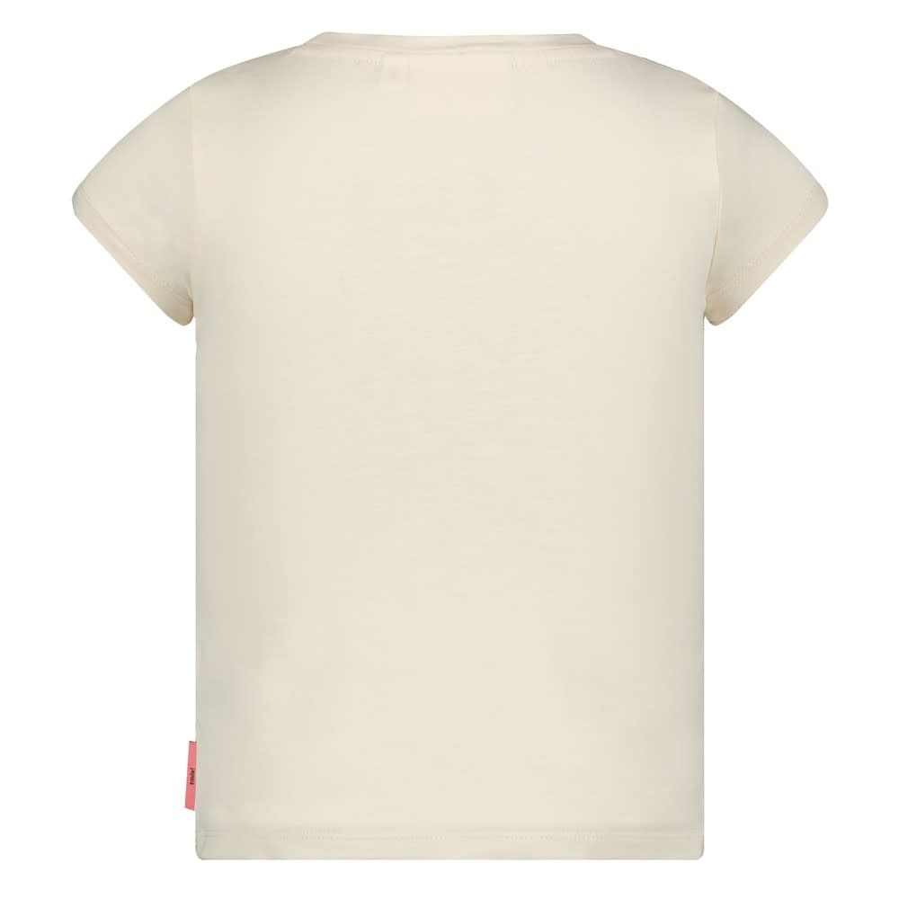 Jubel Jubel t-shirt met crochet zakje - Salsa Sunset offwhite