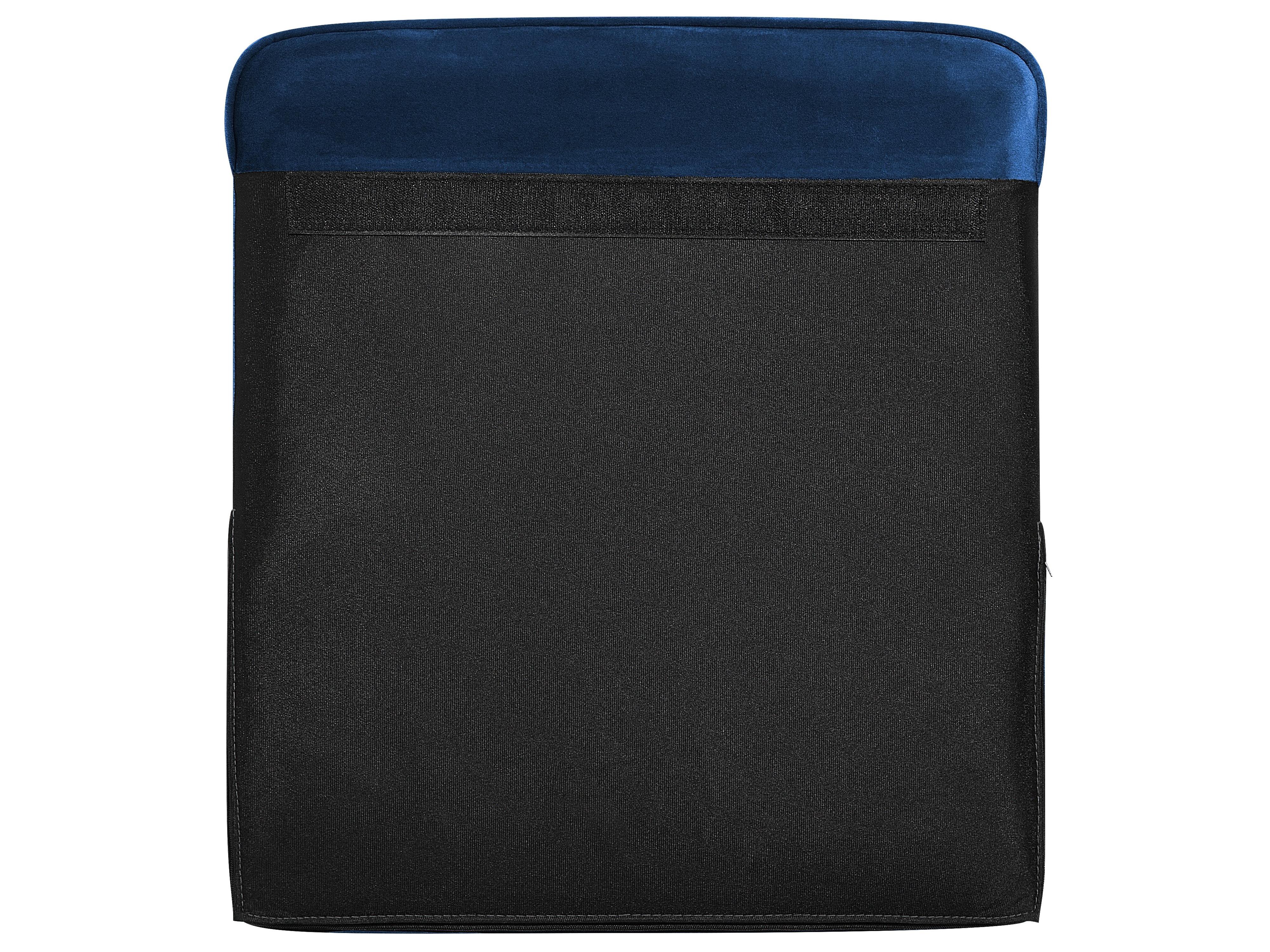 Bank 3-zits LOKKA Fluweel Marineblauw