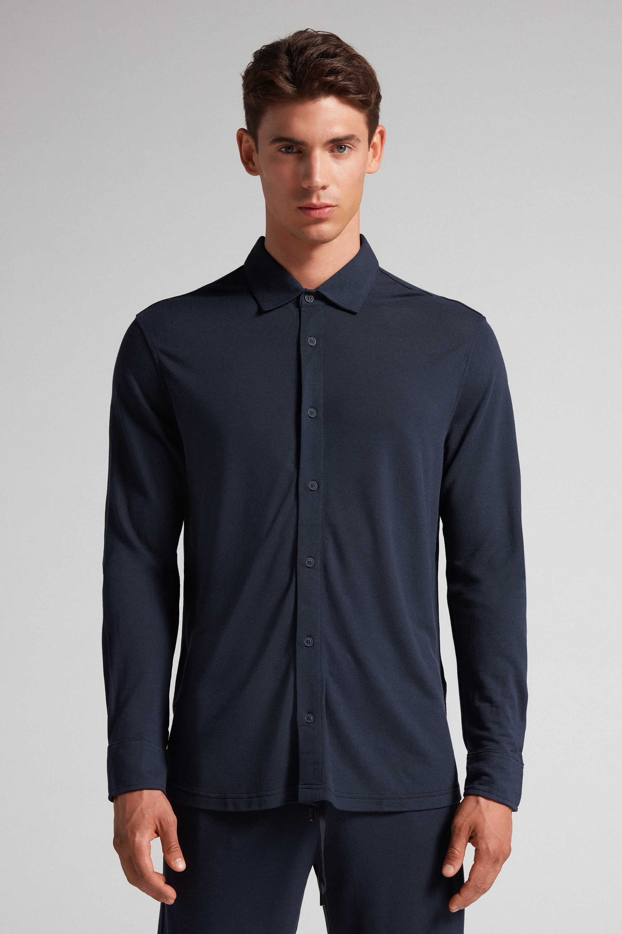 Camisa Piqué de Modal e Seda