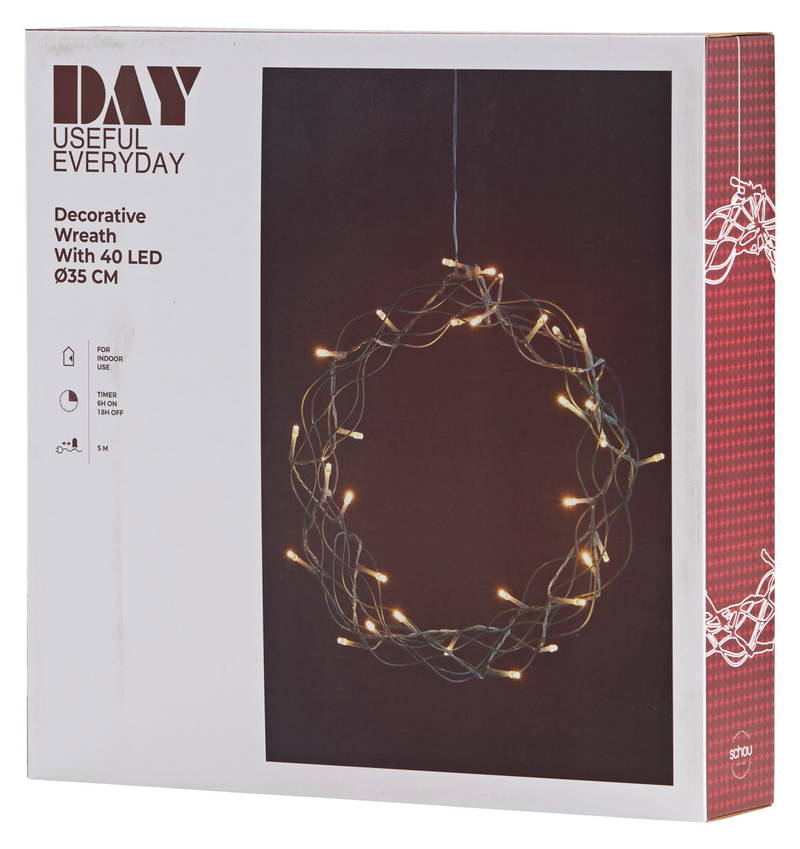 Day LED Kranz W-24