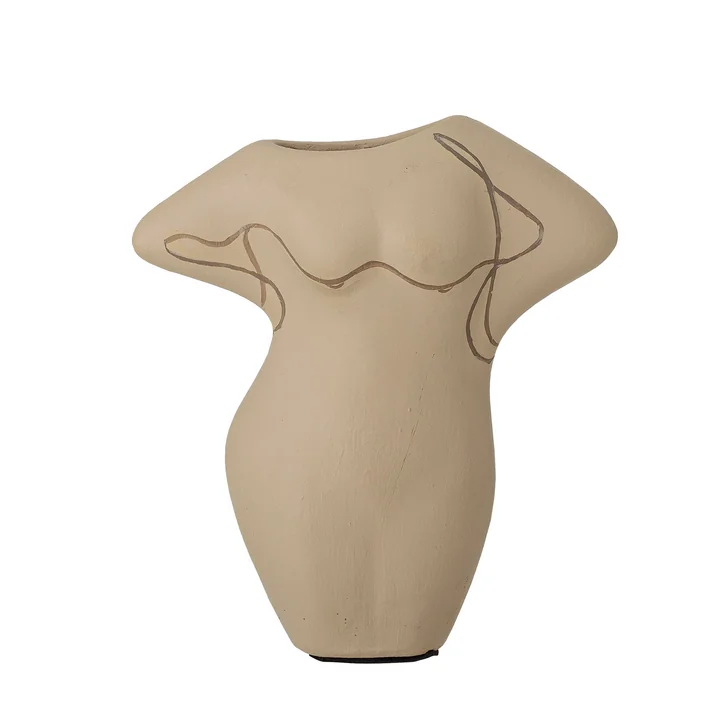 Bloomingville - Lulu Vase, H 16 cm, beige