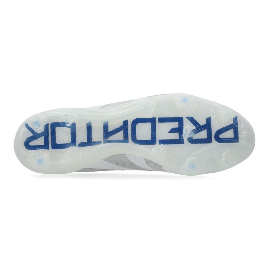 adidas Predator Elite Laceless FG Polar Victory - Blanc/Argenté/Bleu