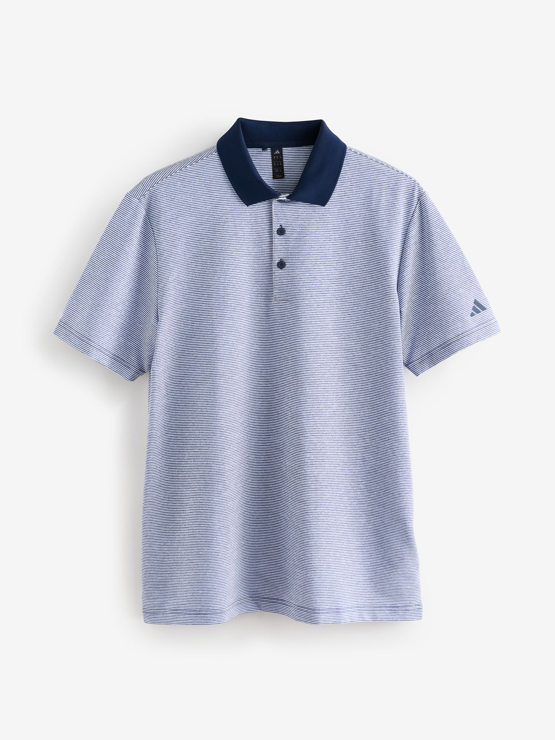 Wit/blauw - adidas - Golfpoloshirt