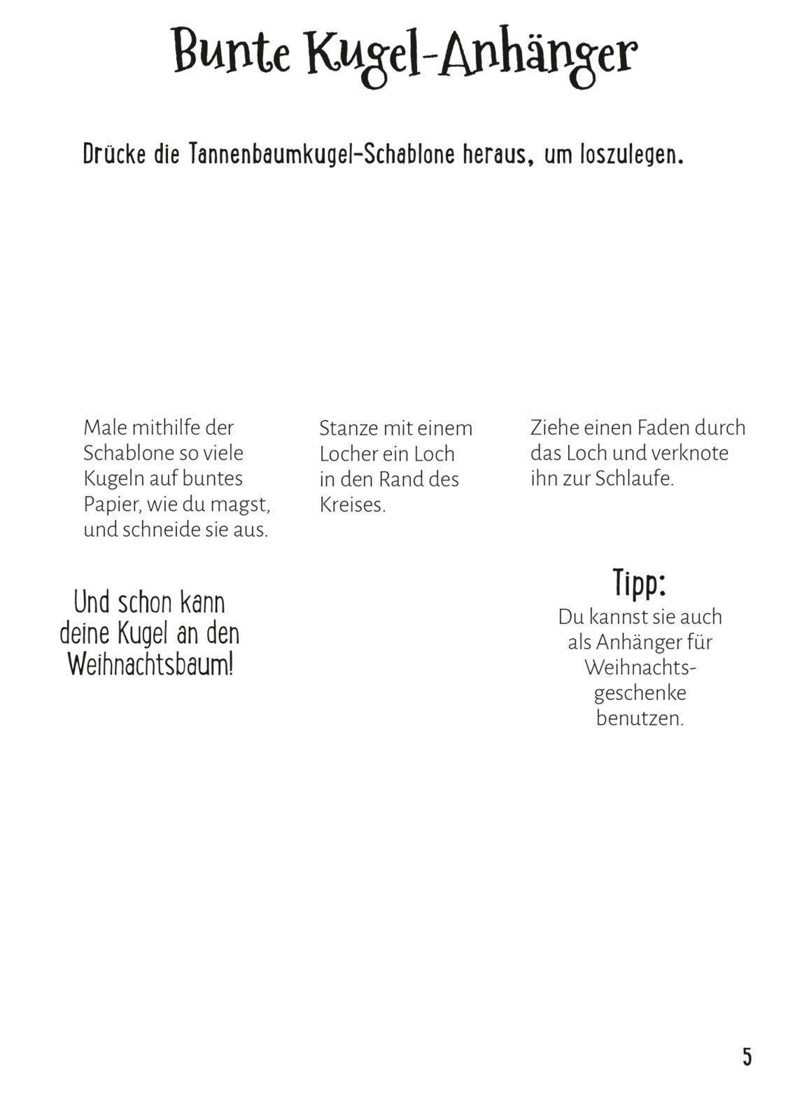 Bastelset für Kinder: Kreatives Bastelset: Weihnachten