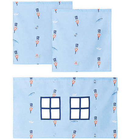 Hoppekids Vorhang für halbhohes Bett - 70x160 cm - Tin Soldier