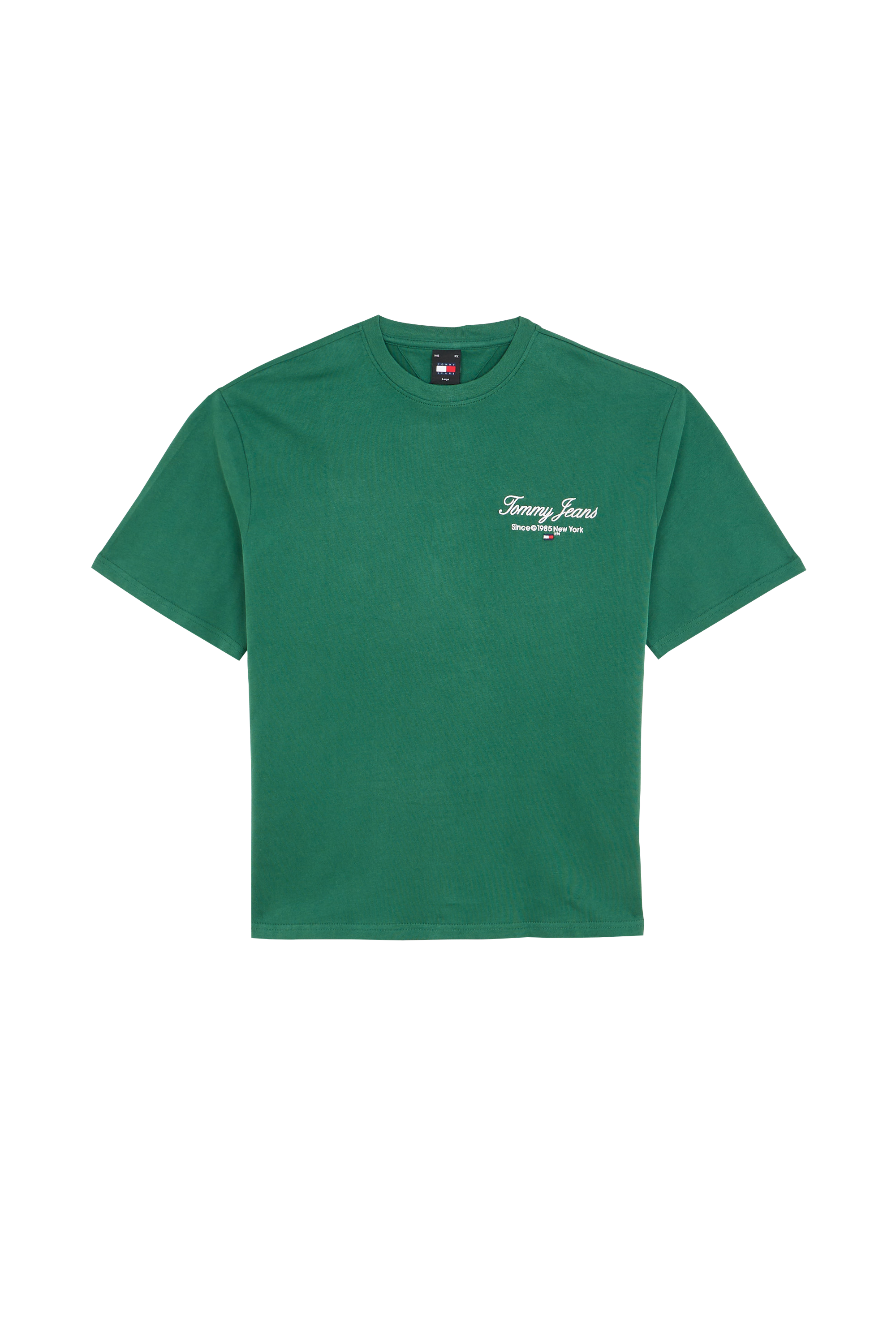 TOMMY JEANS T-shirt TJM OVZ TJ SERIF LUX Vert