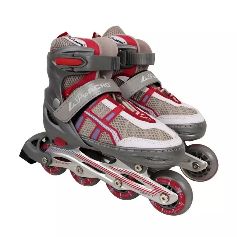 Roller PRO ACRO junior réglable platine alu 30+ Rose