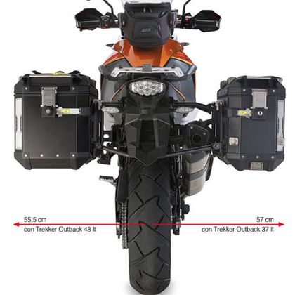 Support valises Givi pour valise Trekker Outback