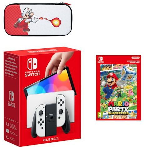 Nintendo Switch - OLED-model (wit) Mario Party Superstars-bundel