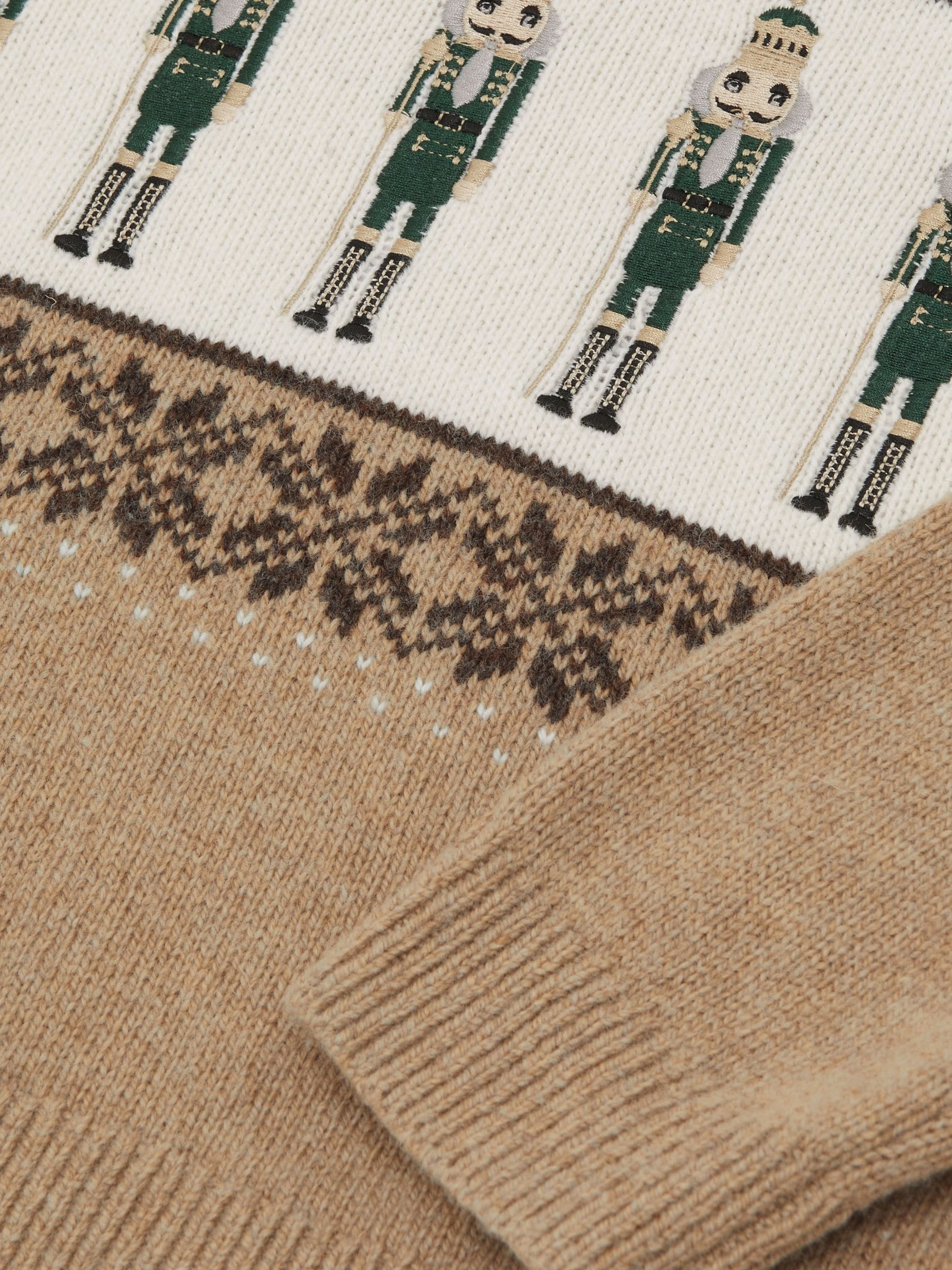 Reiss Laurence Nutcracker-Embroidered Jumper with Wool