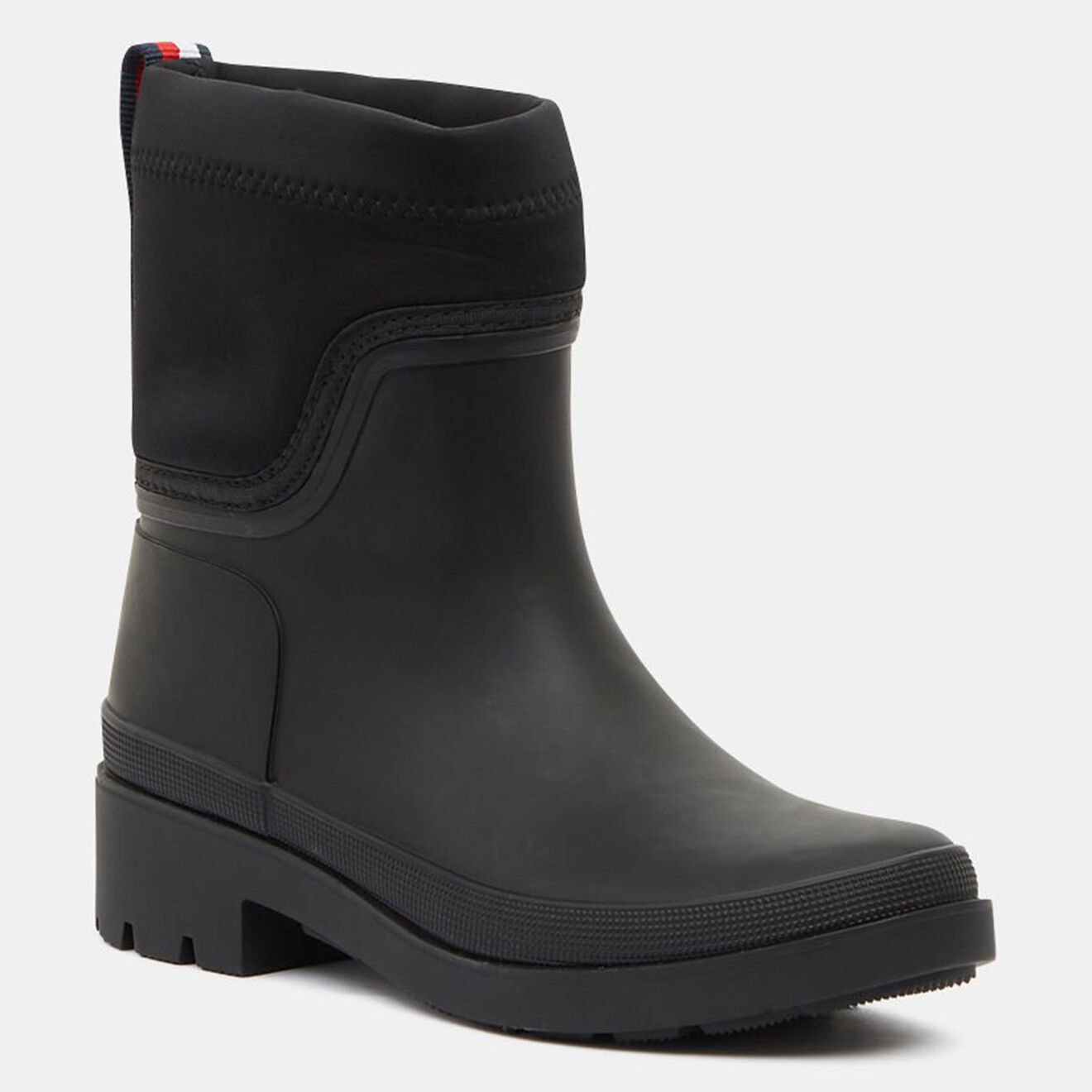 Tommy Hilfiger Boots en Caoutchouc Rainboot doublure polaire noires