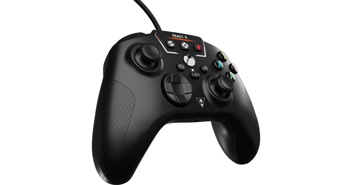 Turtle BeachREACT-R Controller  (Zwart, Xbox Series X, Xbox Series S, Xbox One, PC)