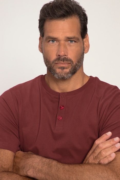 Henley, Basic, Knopfleiste, Halbarm