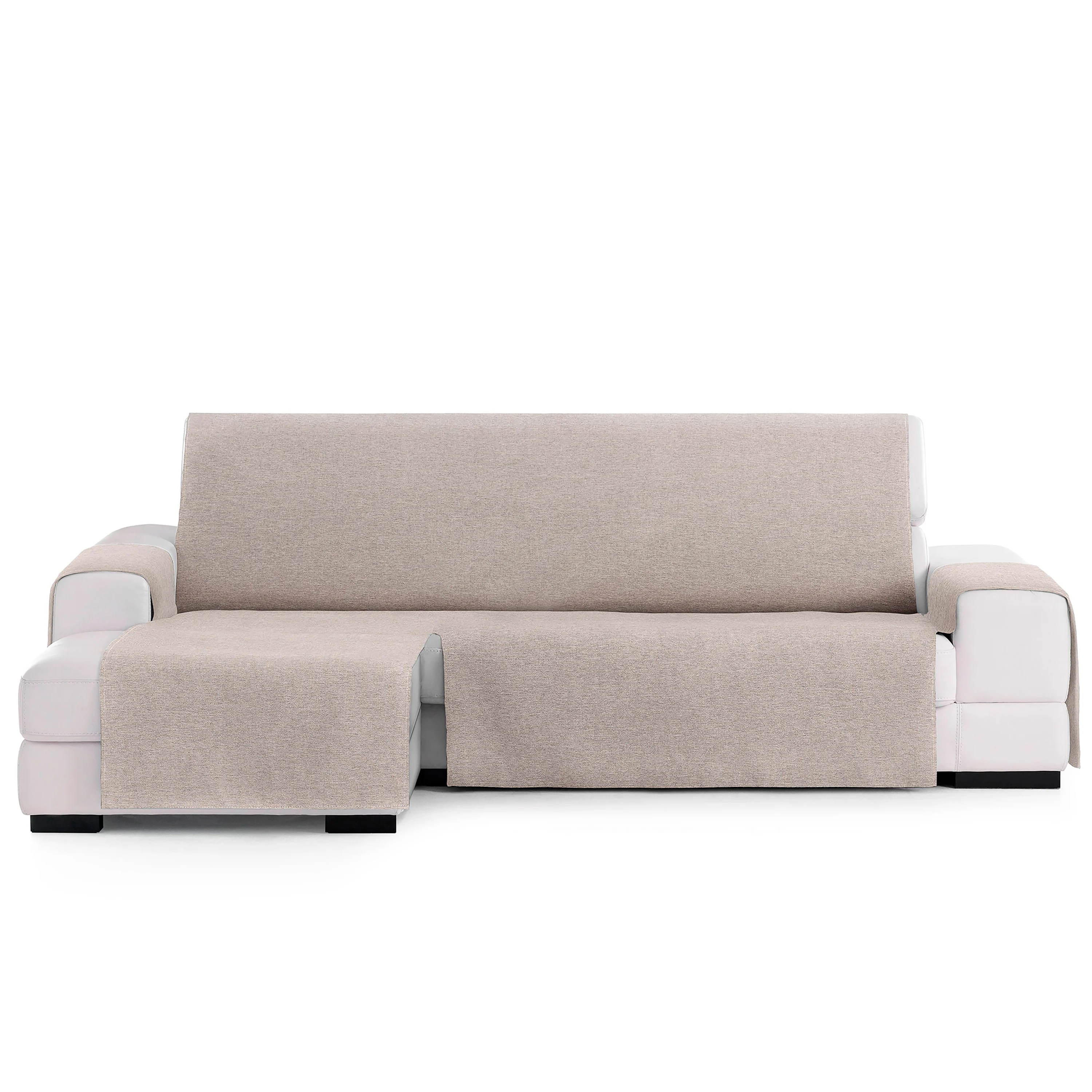 Capa protetora Vipalia para chaise longue esquerda, modelo Brisa, 240 cm, cor bege.