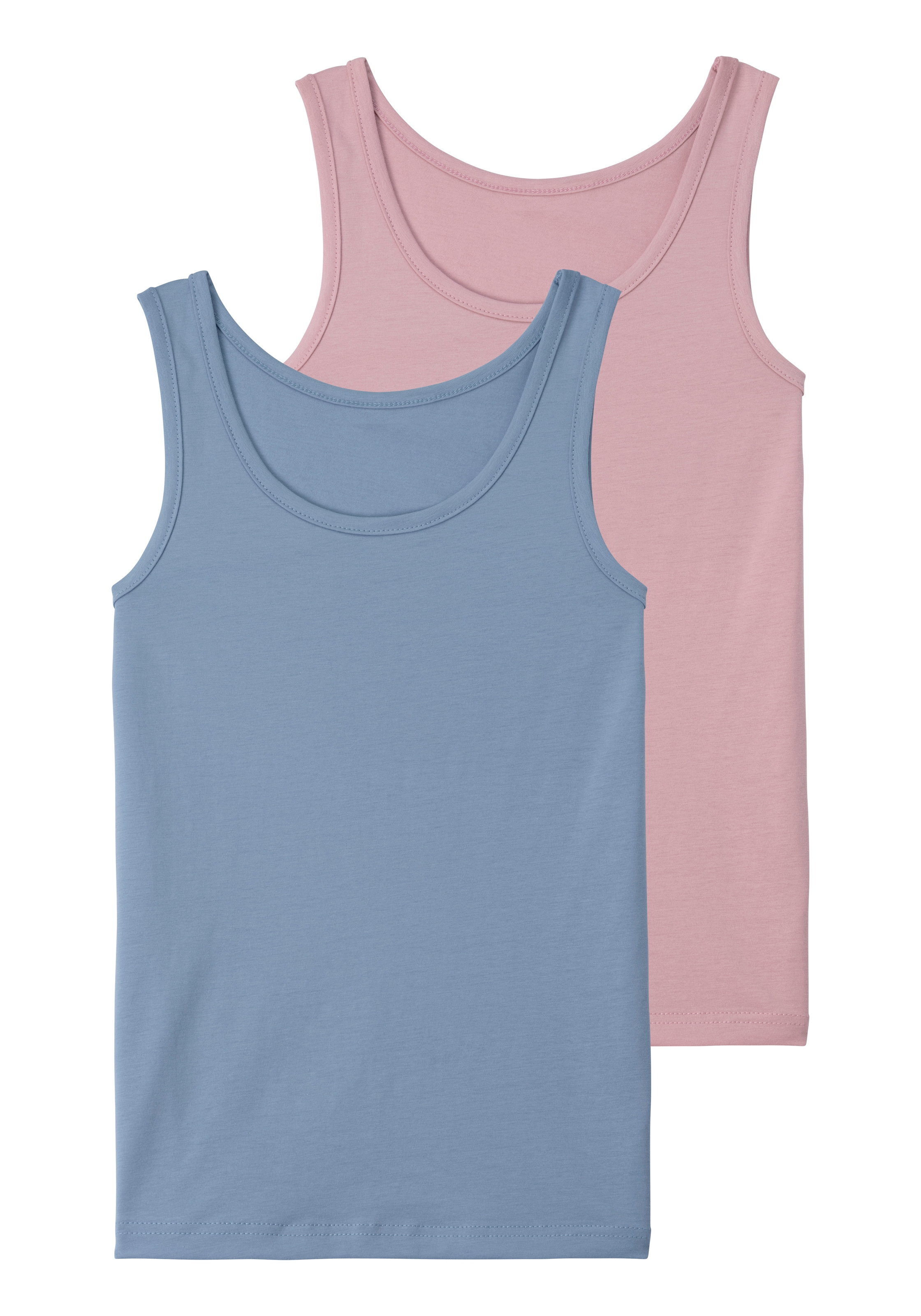 Vivance Unterhemd, 2 Stk. in schlichtem Design, Tanktop, Unterziehshirt