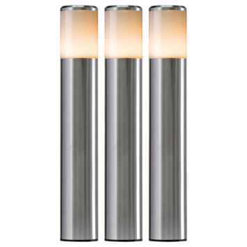 Ludeco tuinpaal Sten 12V startersset RVS 3 stuks