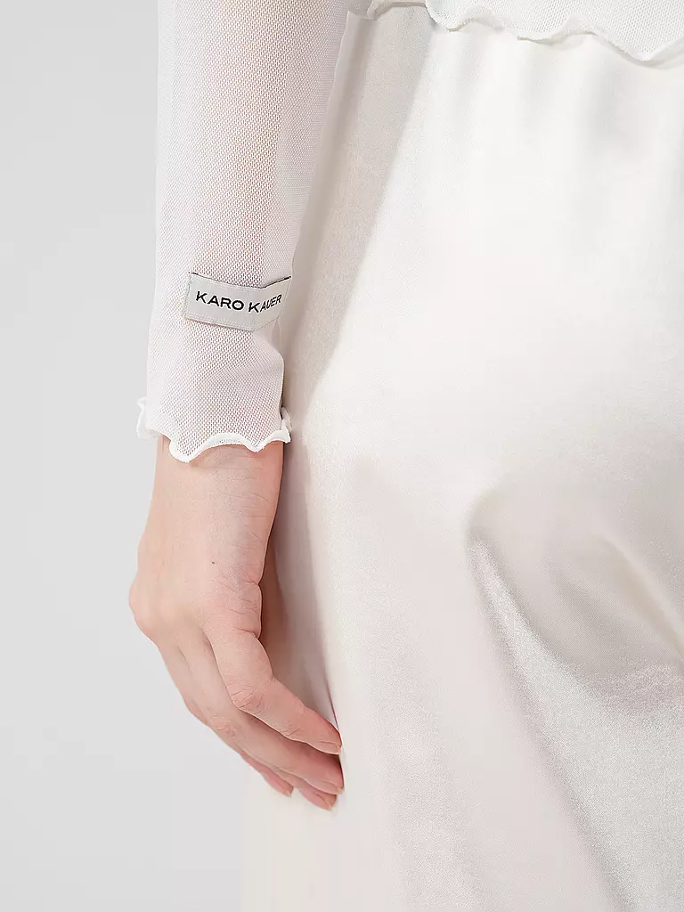 KARO KAUER Langarmshirt creme