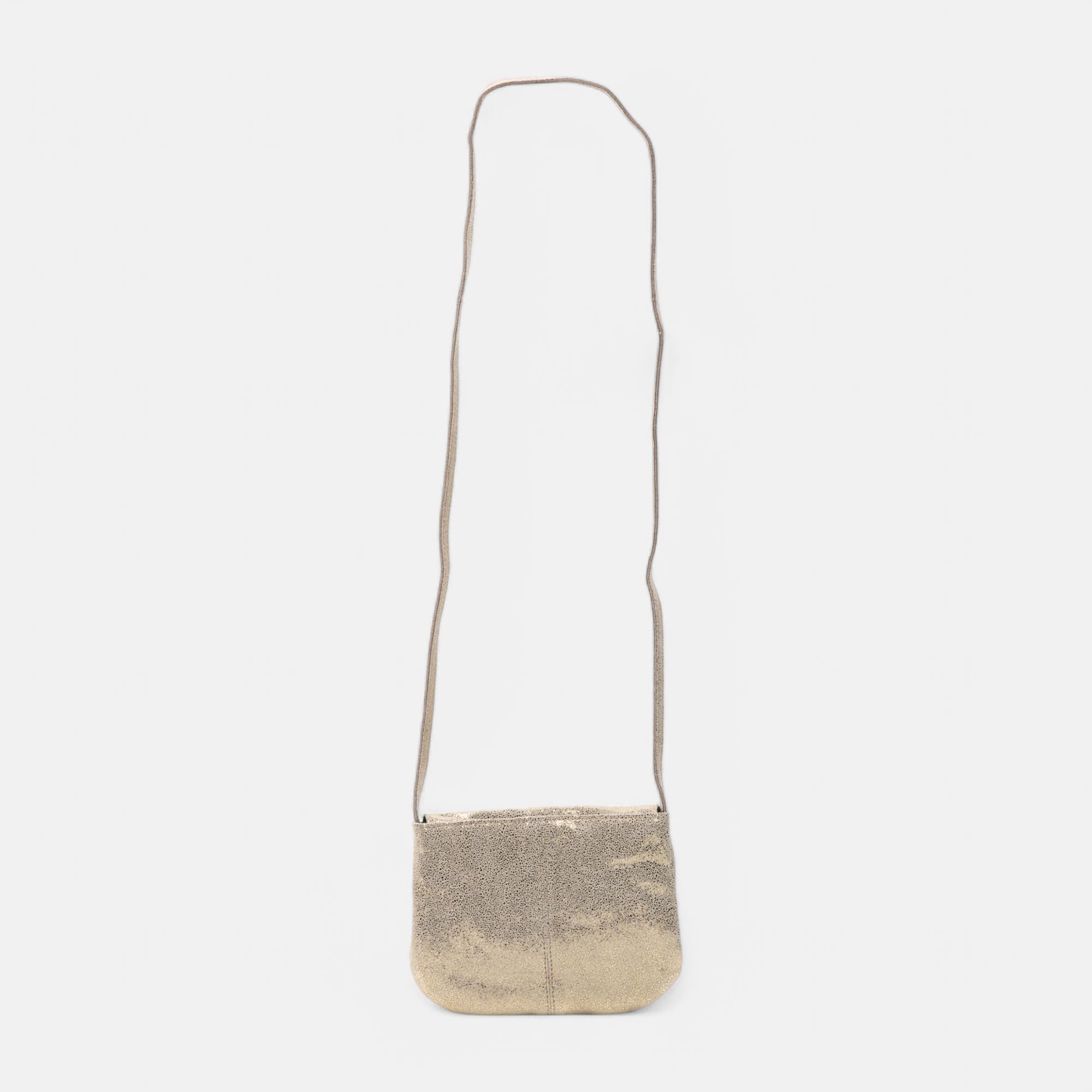Sac bandoulière en cuir or