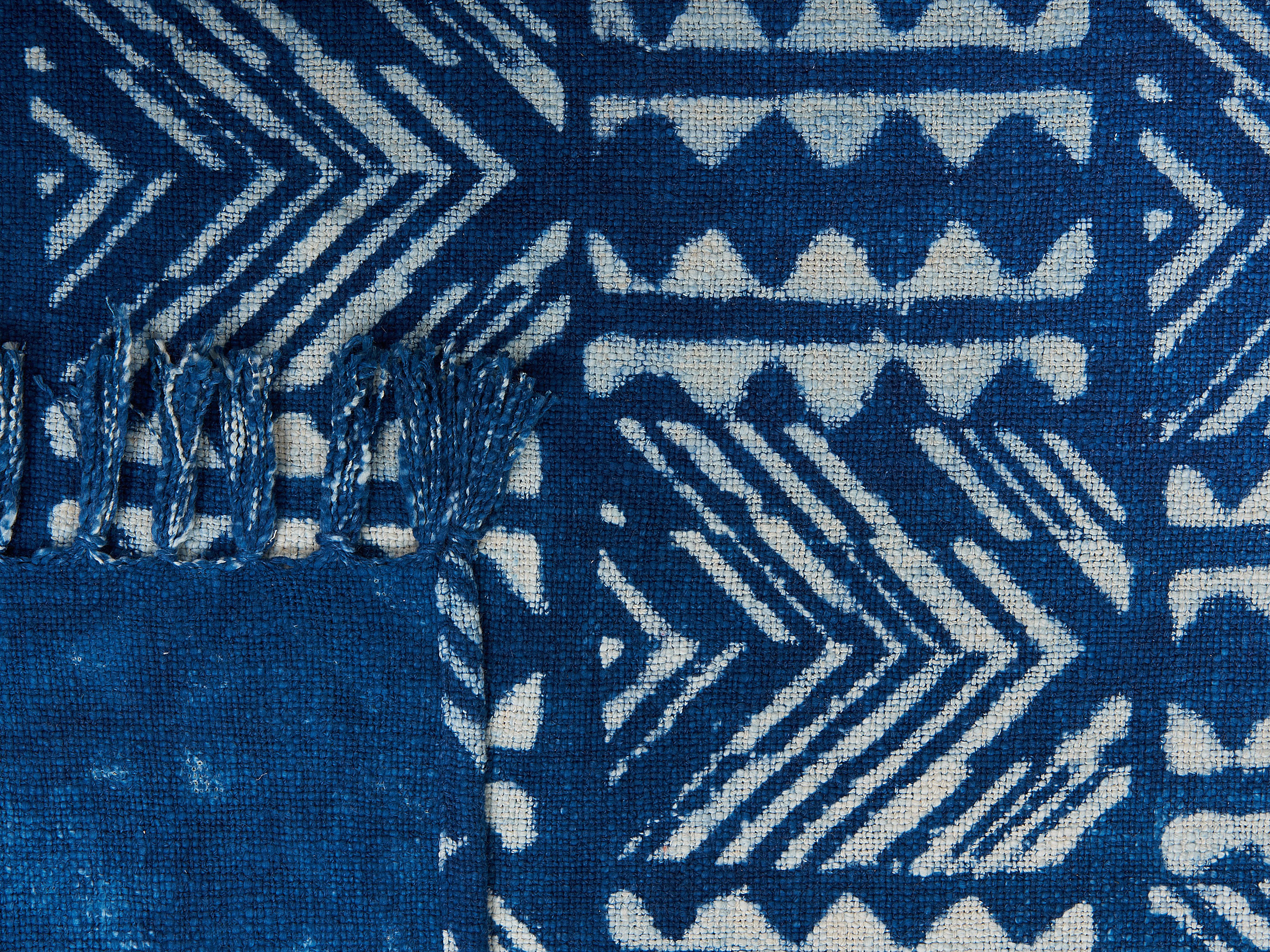 Plaid SHIVPURI Katoen 130 x 180 cm Blauw