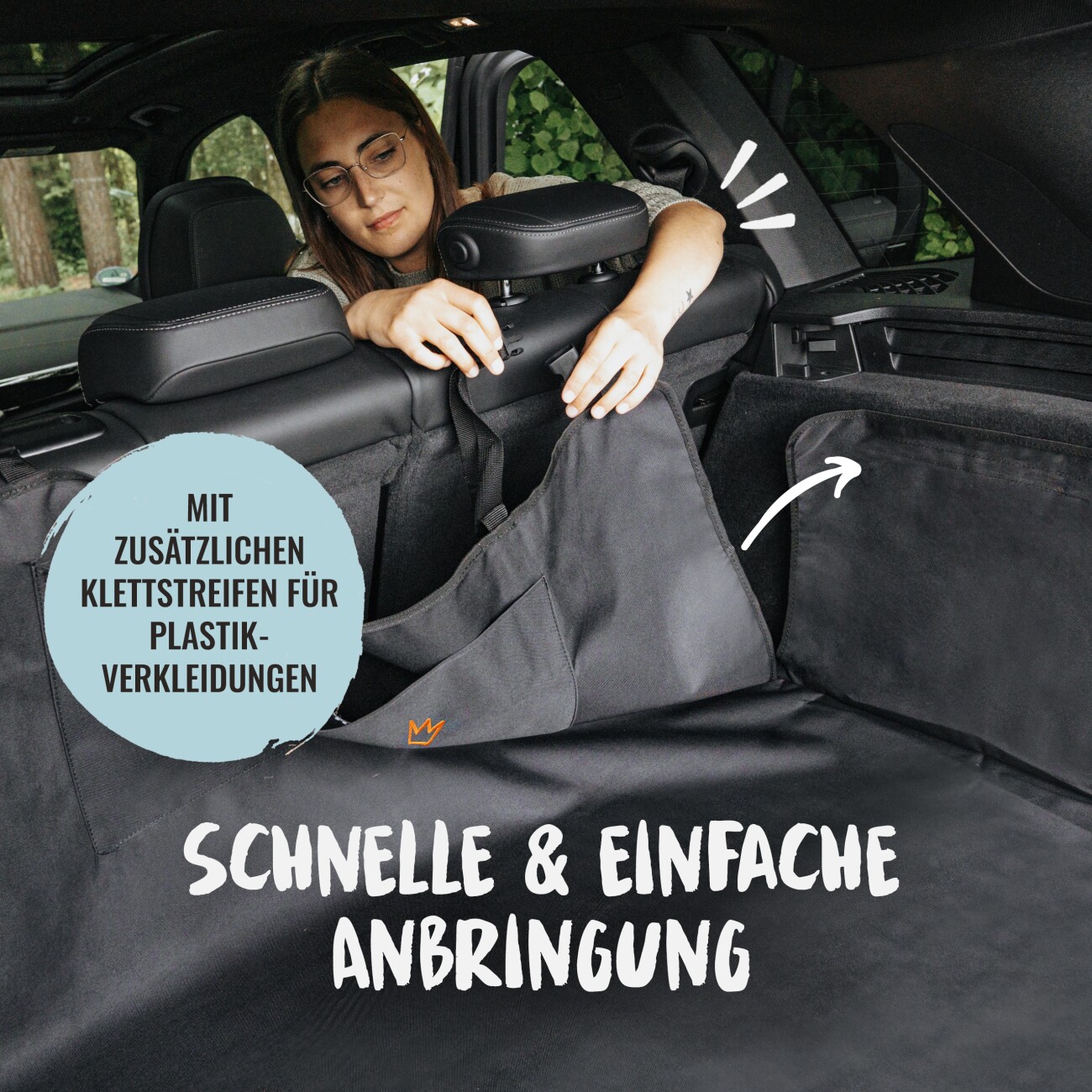 Rudelkönig Kofferraumschutz – Autoschondecke für Hunde