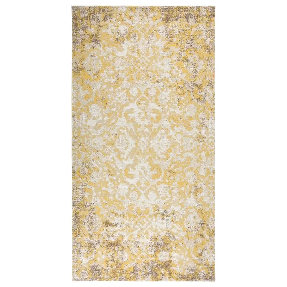 vidaXL - Buitenkleed - Geel - Polypropyleen - 80 x 150 cm