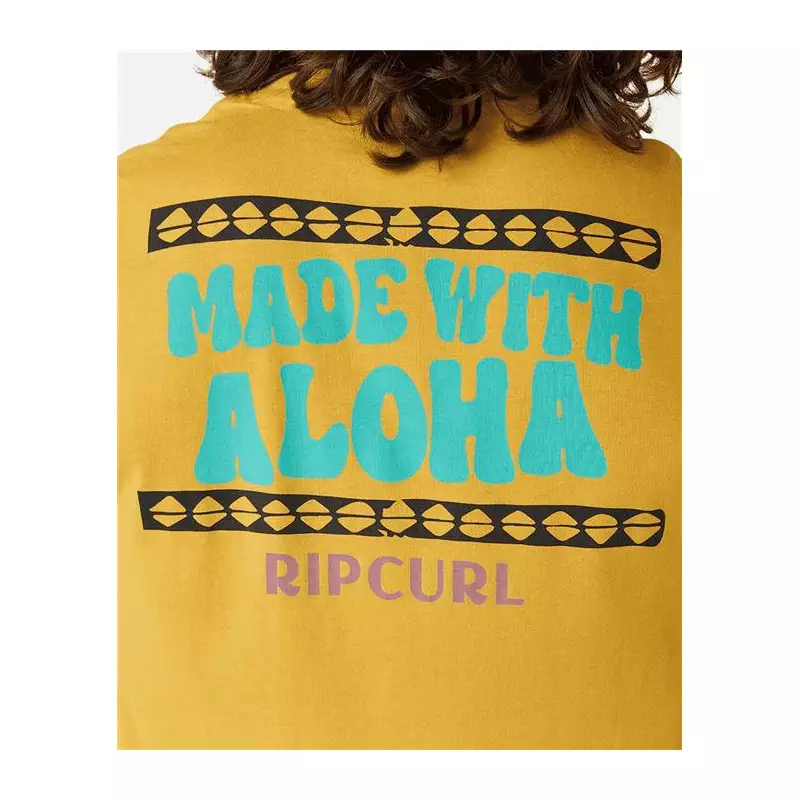 Teeshirt RIPCURL Down The Line Sstee Mustard Gold M
