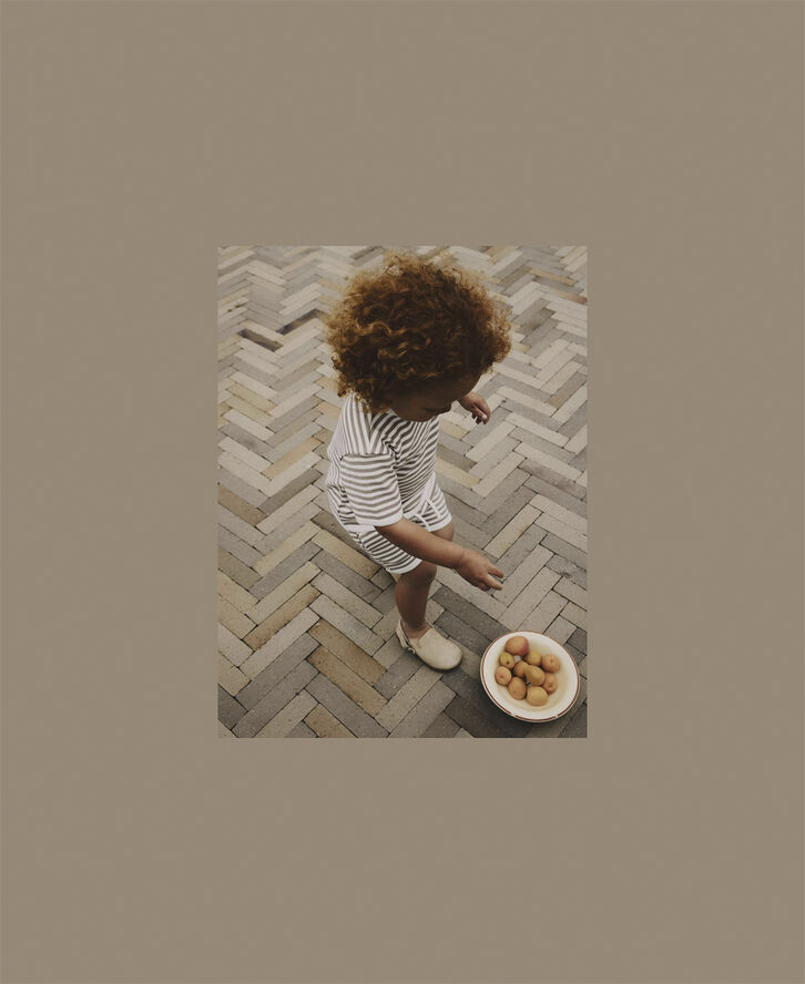 Lil' Atelier NMMJONAS SHORTS LIL Mocha meringue/coconut milk