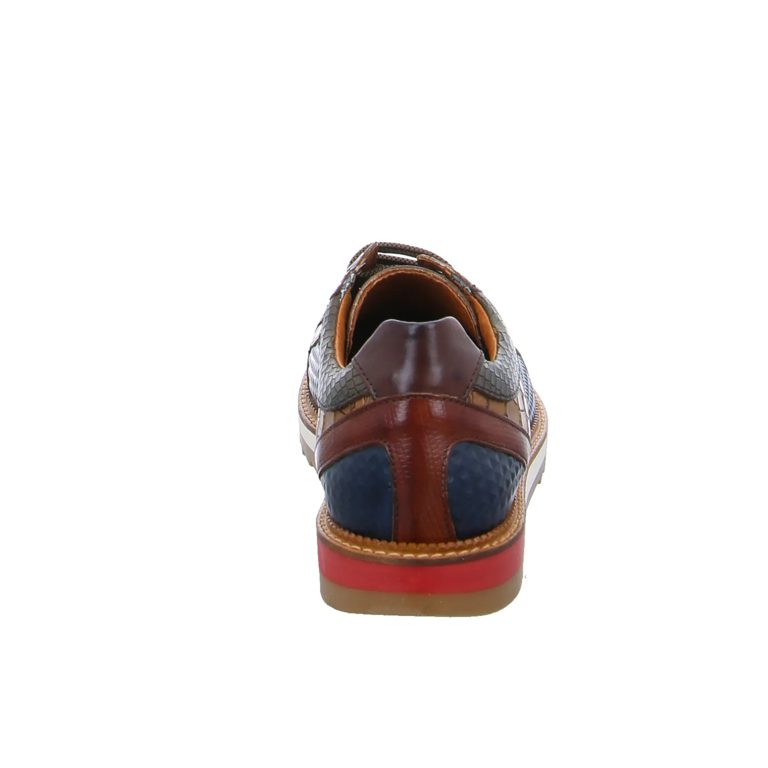EXTON Halbschuhe Sneaker Cognac Leder