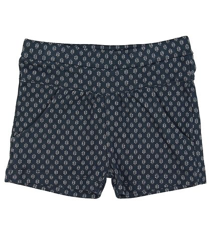 En Fant Shorts - Støvet Blå m. M?nster