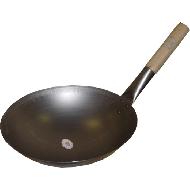 Leung Tim Wok 33cm Houten Handvat Enkel