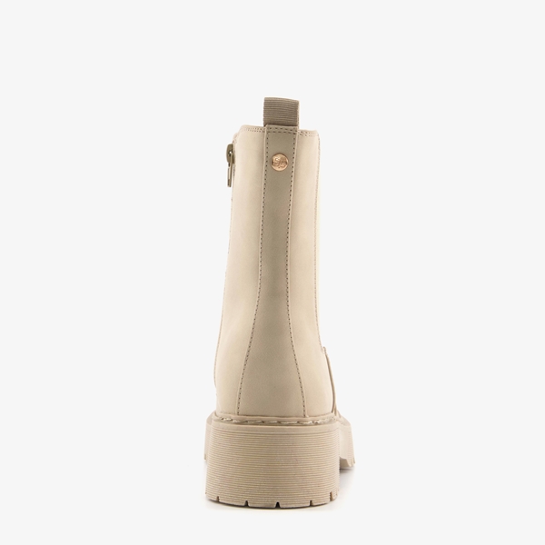 Supercracks dames chelsea boots zandkleur