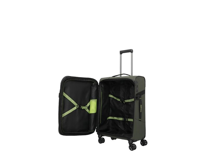 travelite Briize Trolley M erweiterbar, Dunkelgrün Reisekoffer