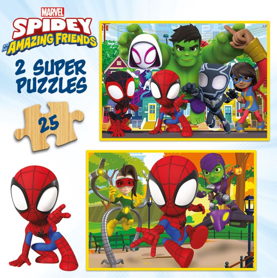 Educa - 2x25 Spidey & His Amazing Friends Træ Puslespil