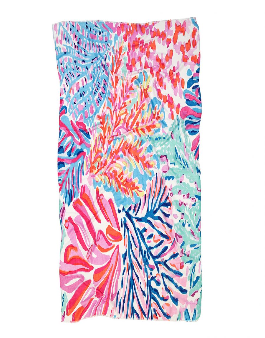 Foulard imprimé coraux
