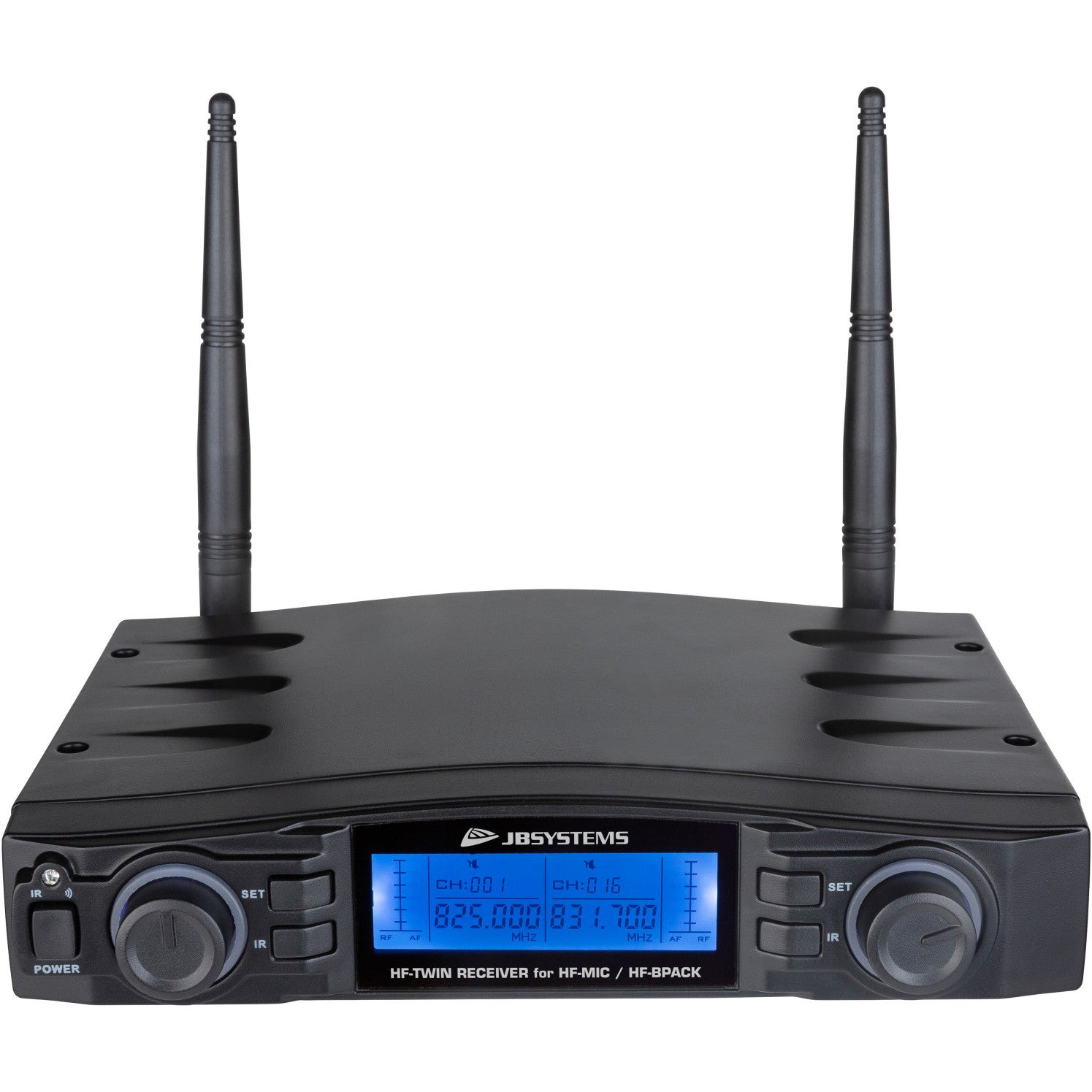 JB systems HF-TWIN dubbele PLL/UHF microfoon-ontvanger