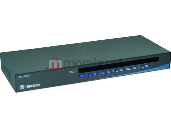 TRENDnet TK 1603R - KVM / USB switch - 16 x KVM / USB - 1 lokalbruger - monterbar på stativ - TAA-kompatibel