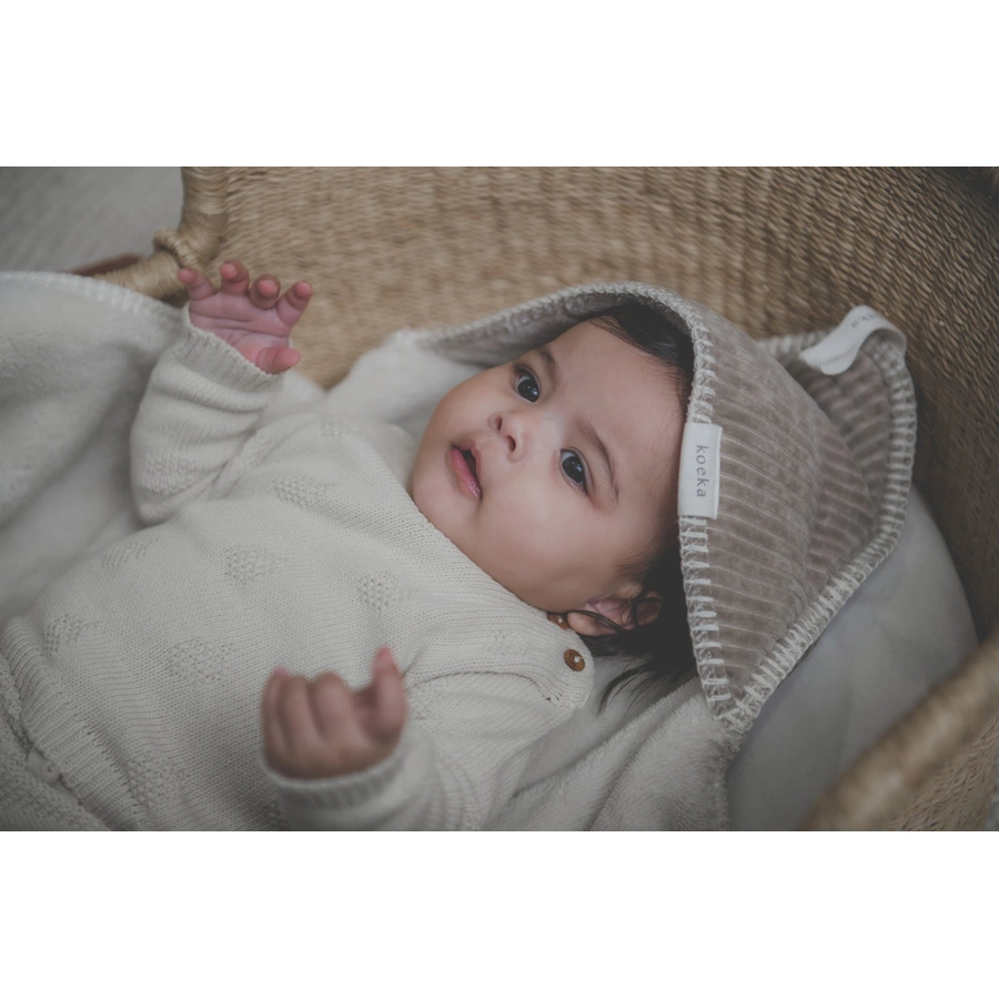 koeka Babypullover Nuts Weiß