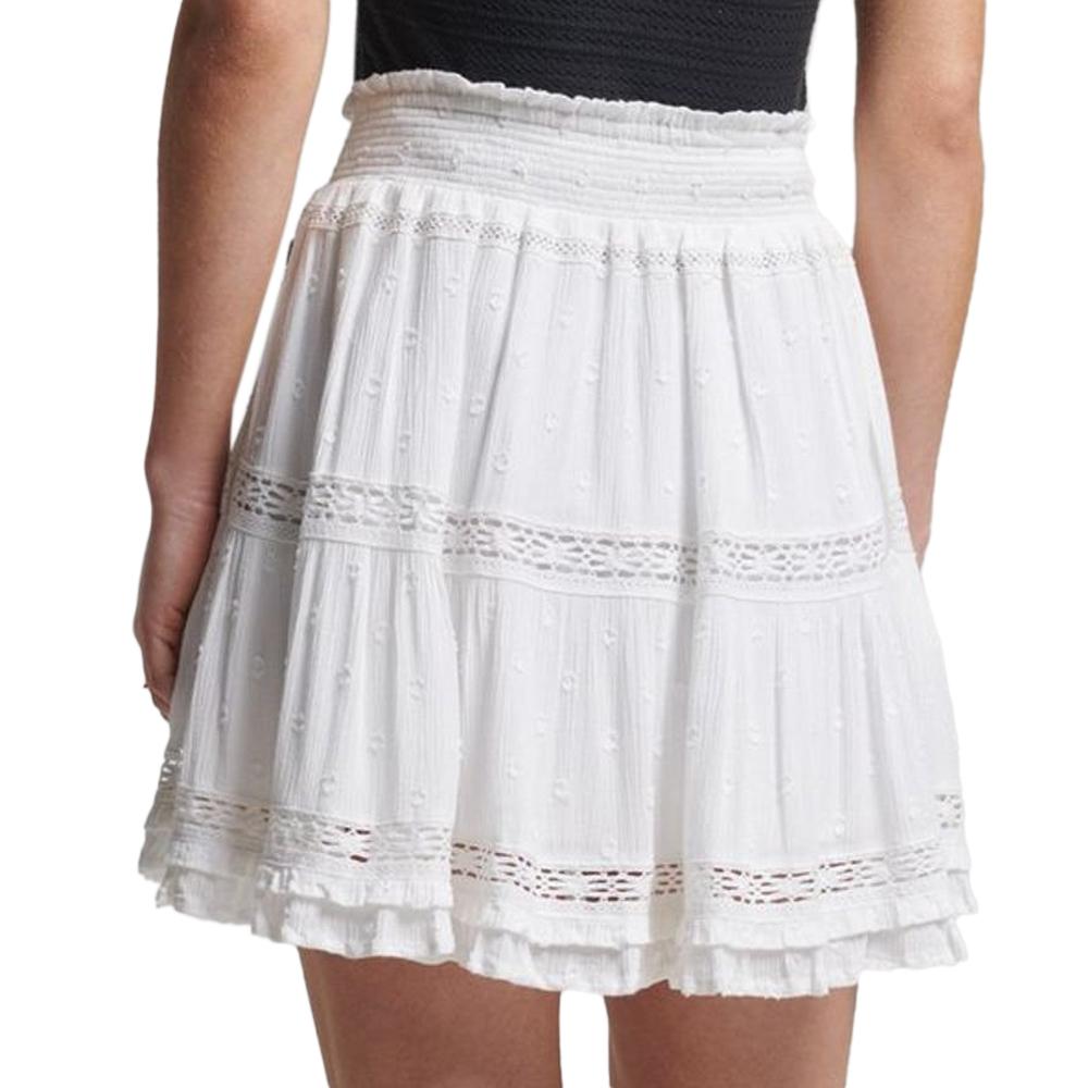 Superdry Jupe Blanche Femme Superdry Lace