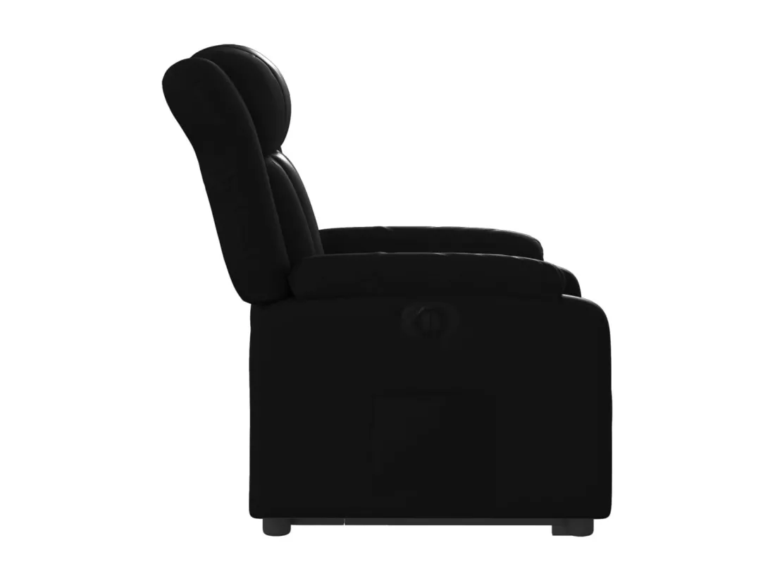 Fauteuil inclinable électrique noir similicuir