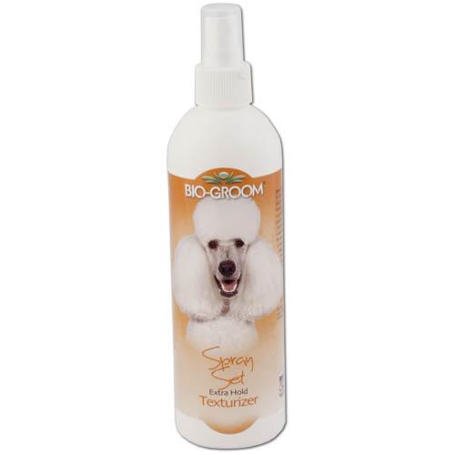 Spray texturizador para animais de estimação com pelos duros ou ásperos, proporciona brilho radiante, embalagem de 350 ml.