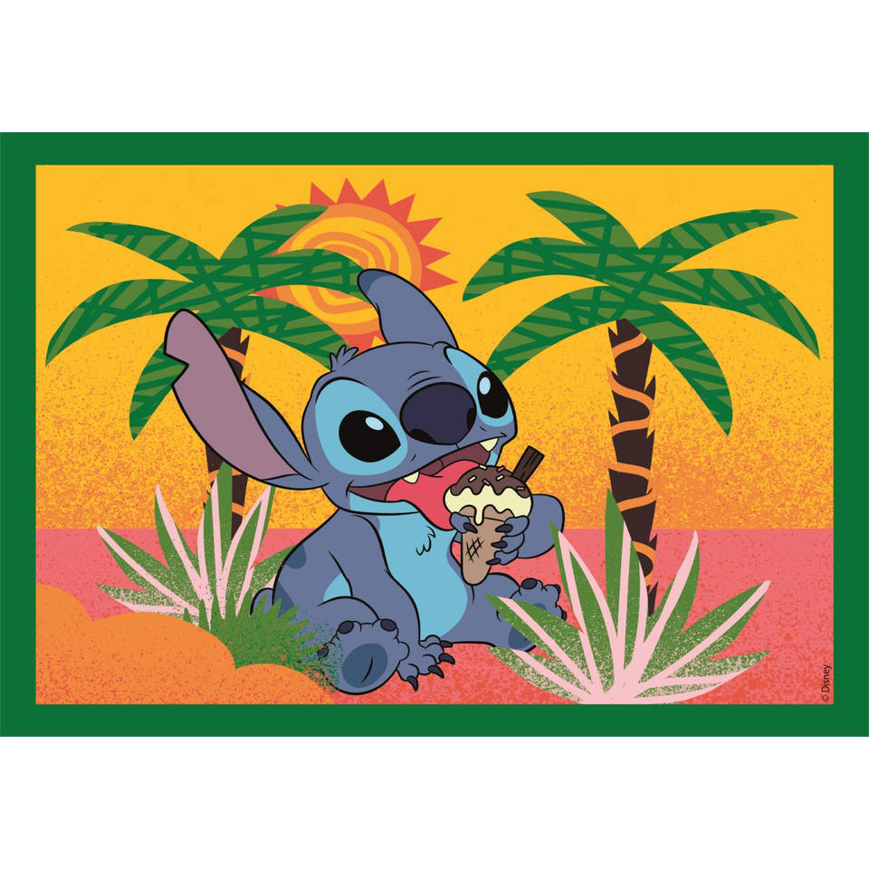 Clementoni Disney Stitch 4-in-1 puzzelset - 12 + 16 + 20 + 24 stukjes