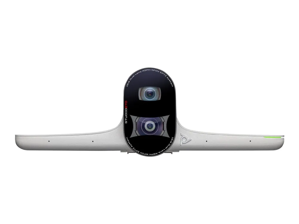 Poly Studio E70 - Konferencekamera - indendørs - farve - 2 x 20 MP - 3840 x 2160 - 4K, 2160p - audio - LAN - USB-C - PoE