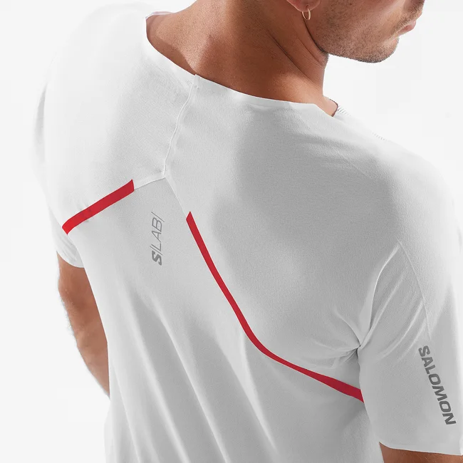 S/LAB SPEED  Kurzarmshirt Herren WHITE/DEEPBLACK