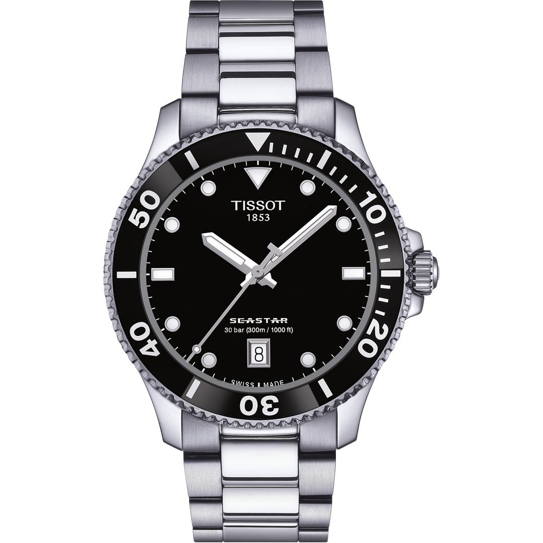 Tissot Seastar 1000 40mm Schwarz