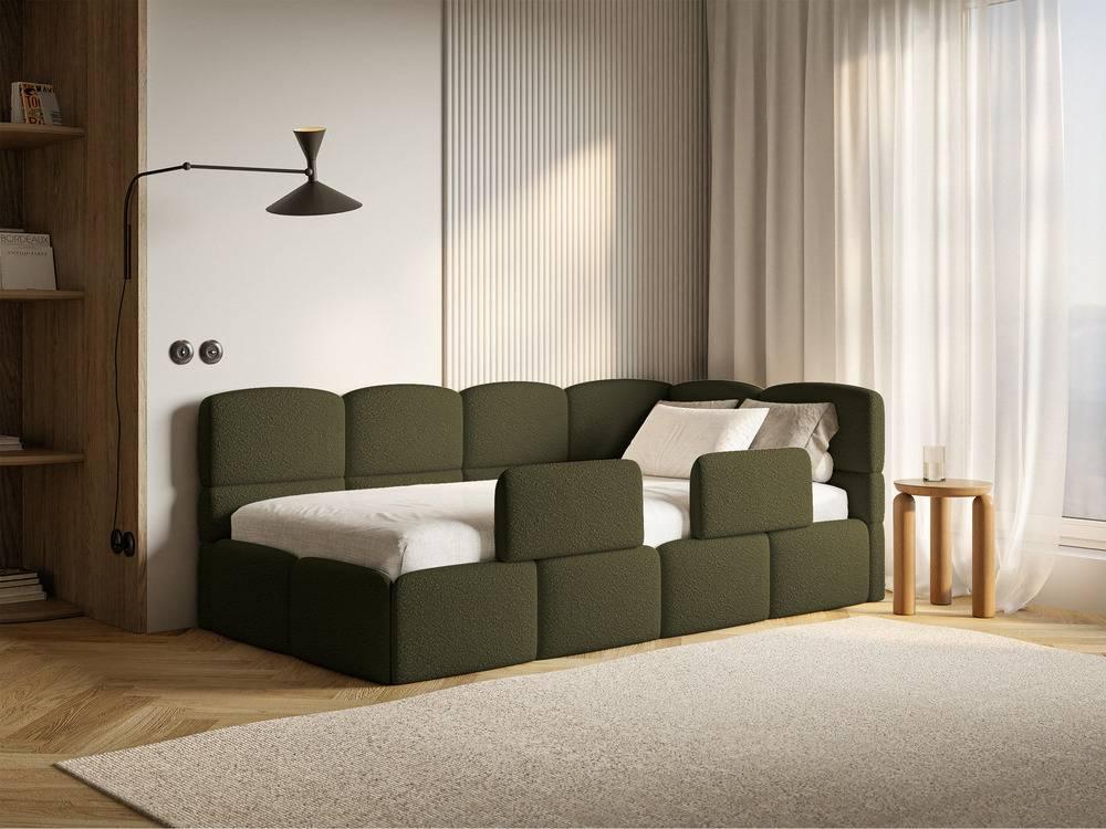NADUVI Collection Jeugdbed incl matras Chloe rechts bouclé 90x200 met