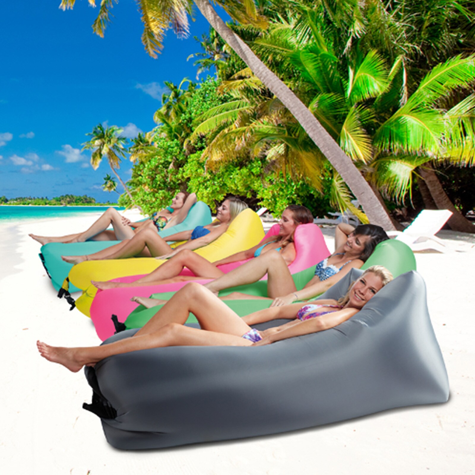 Air Lounger To Go 2 Liegesack Sitzsack Luft Sofa Lounge Couch Sessel aufblasbar Farbe: pink