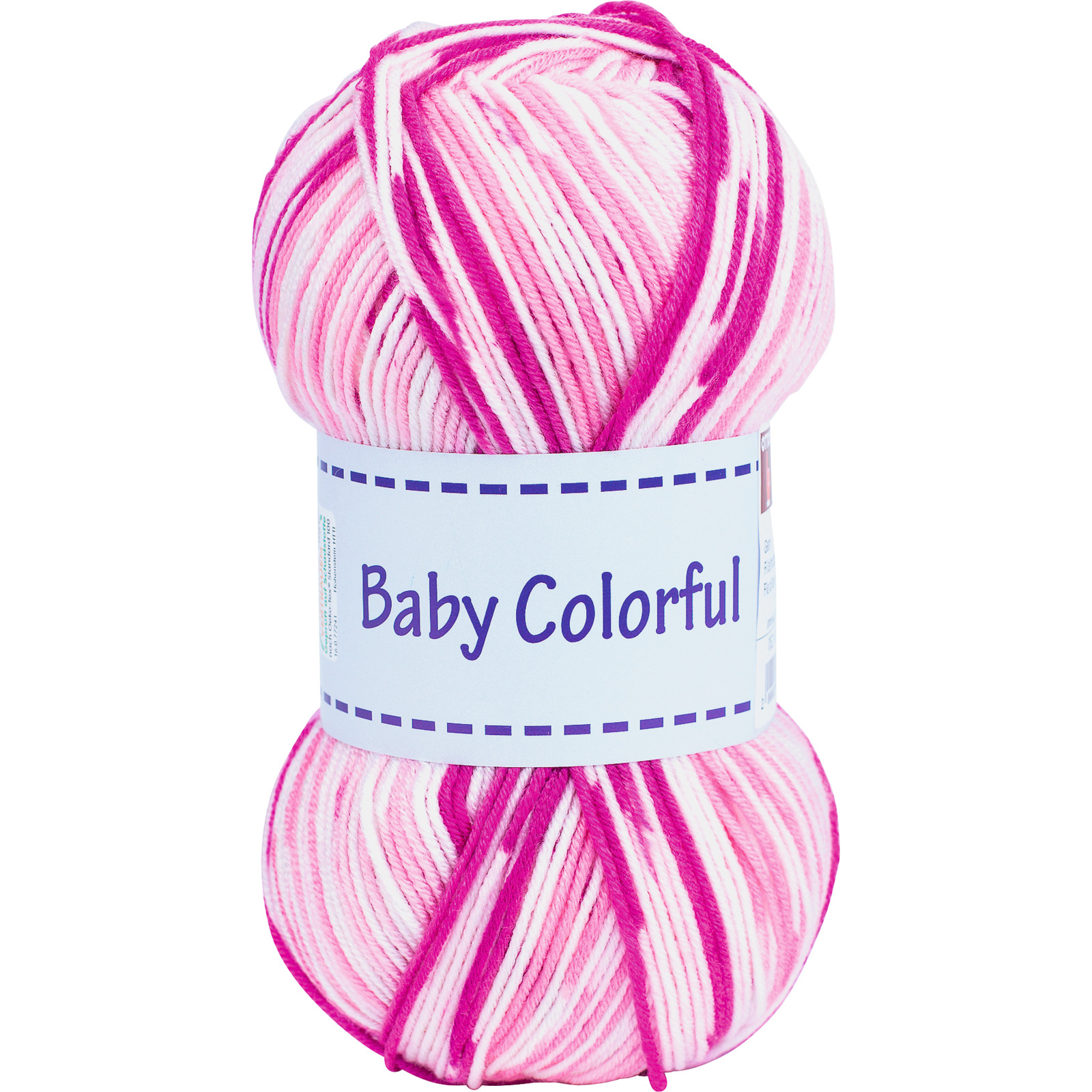 Garn BU 100 gr. pink/rose multicolor