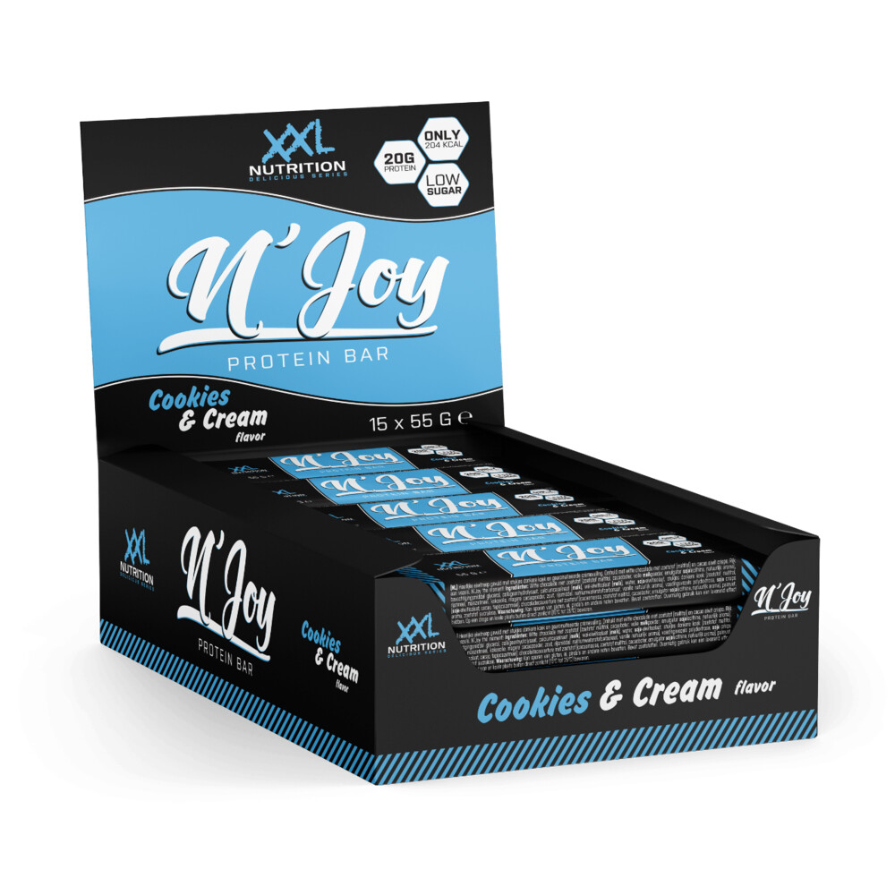 15x XXL Nutrition NJOY Proteïne Bar Cookies55 gr