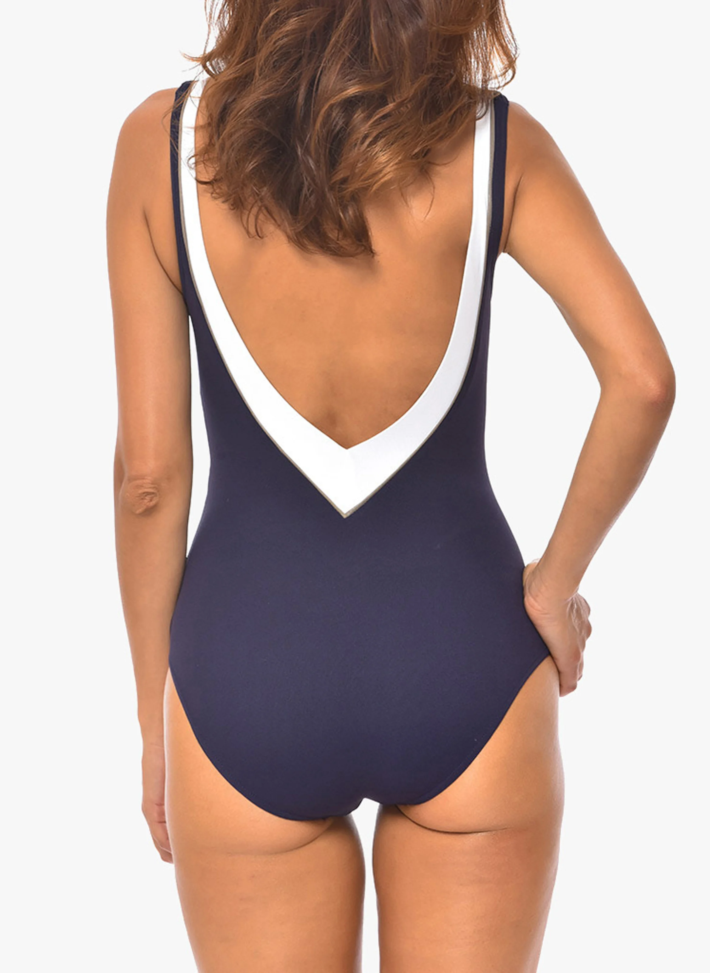 TAMARINDO - Maillot de bain 1 pièce décolleté | Bleu