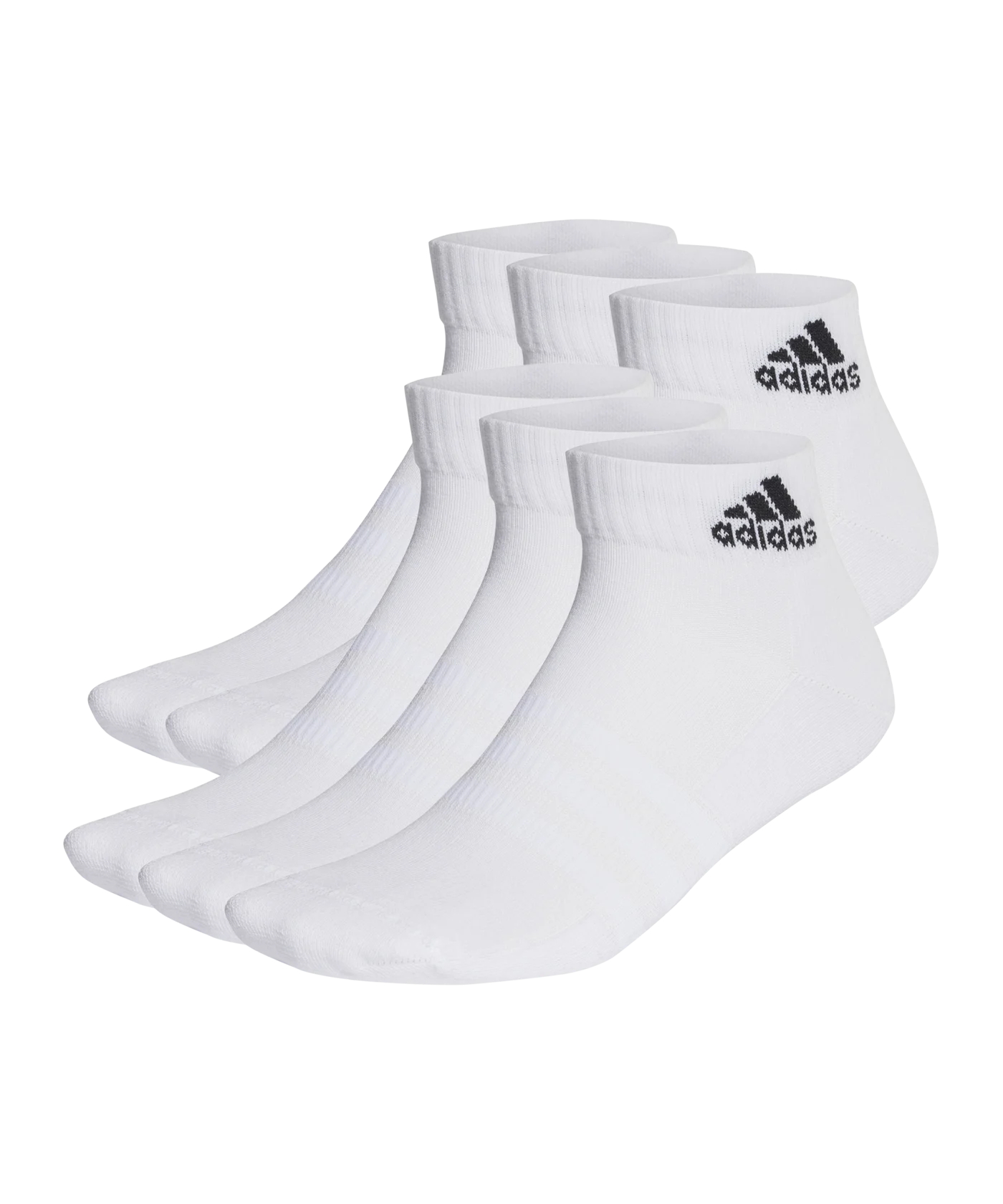 adidas Cushioned Sportswear Ankle Socks 6 Pairs White